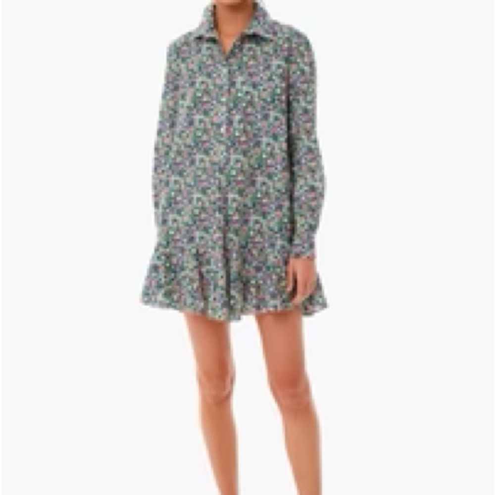 Tuckernuck Navy Floral Callahan Dress